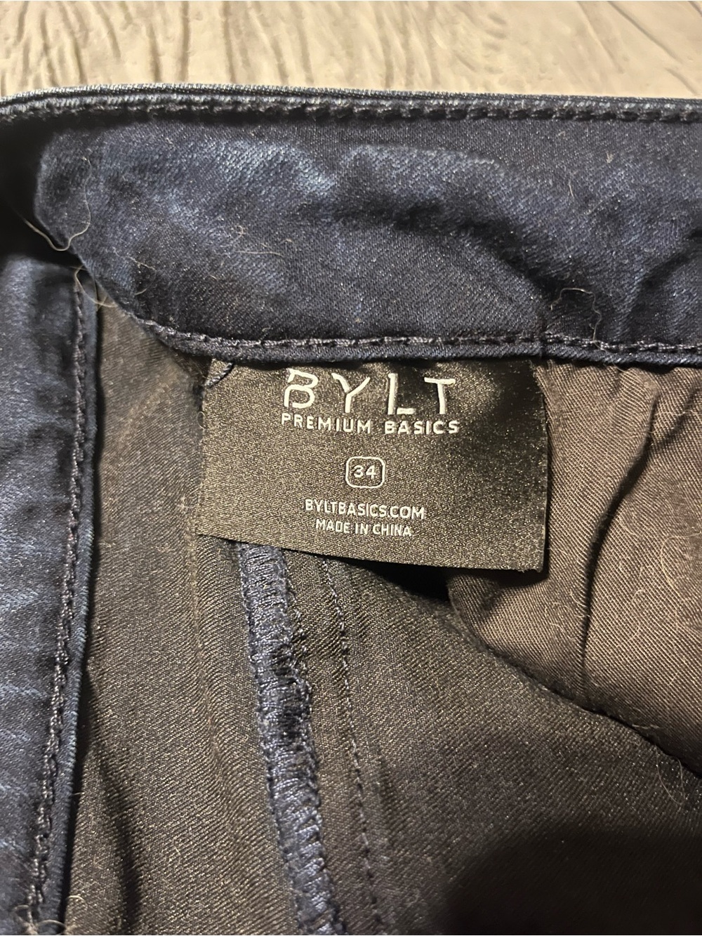 BYLT Basics Men’s Dark Blue Straight Jeans